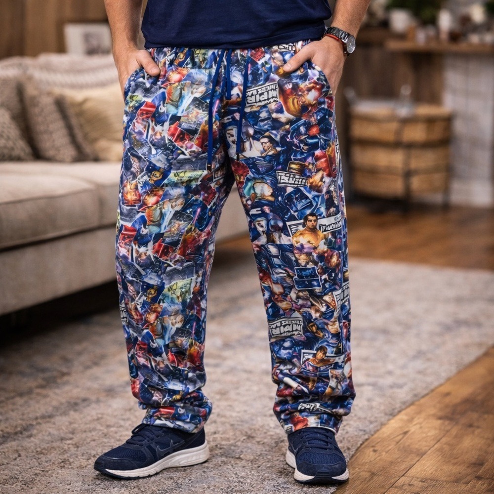 Star Wars Men's Lounge Pants Galactic Print Sleepwear Pajama‎ Bottoms Size M